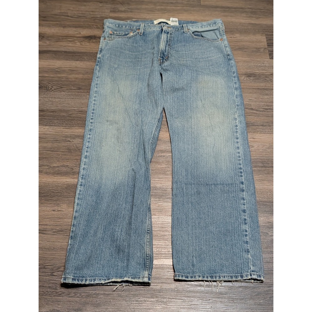 Levis 529 Low Straight Jeans Mens 38x32 Blue Medium Wash Denim